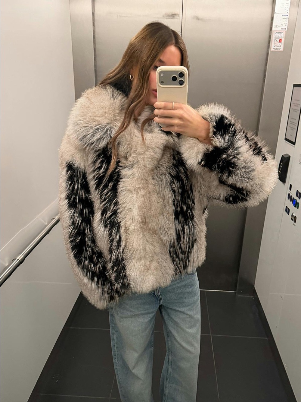 Zara Faux Fur Coat